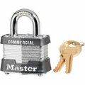 Master Lock Master Lock No 3KA Laminated Padlock  34 Shackle  Keyed Alike 652978-3KA-A2014